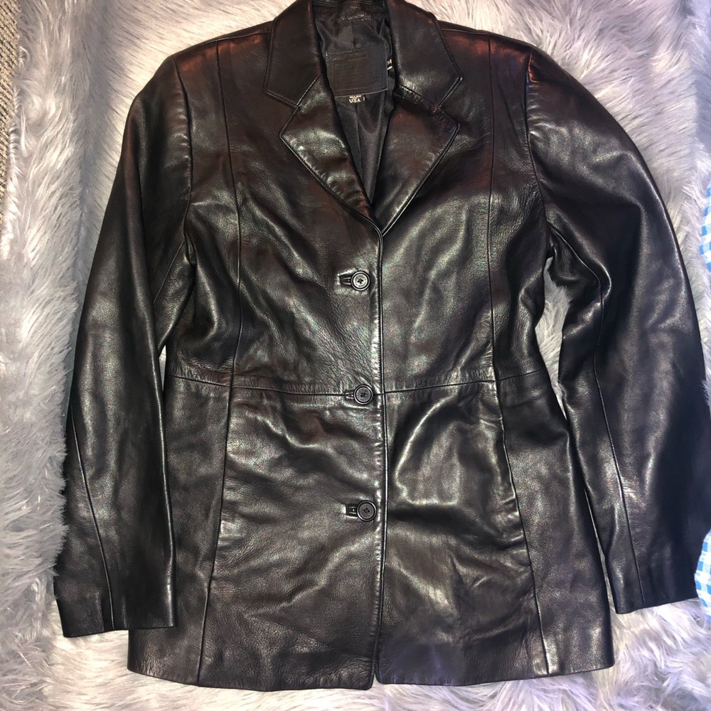 Coach Y2K Leather Blazer